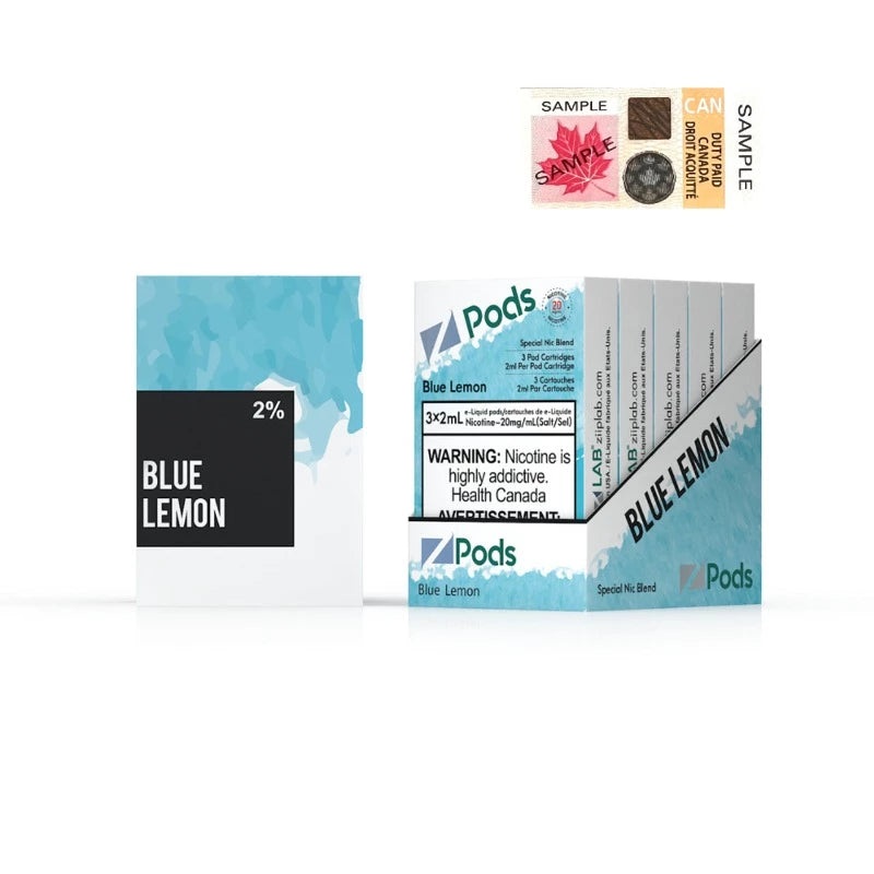 Z Pods Blue Lemon 2% Special Nic Blend