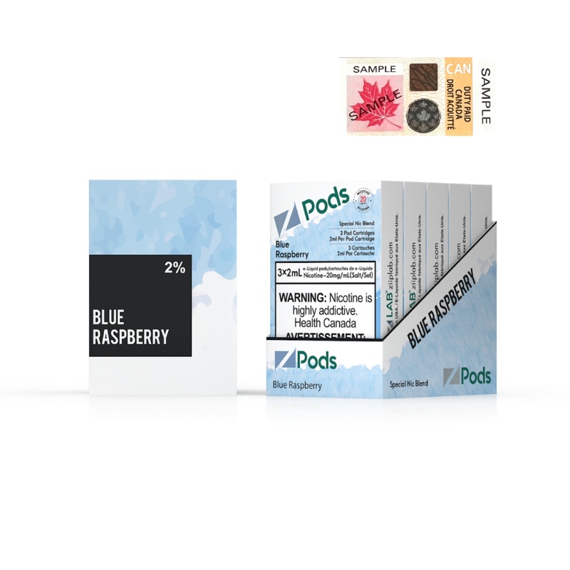 Z Pods Blueberry Raspberry (Blue Raspberry) 2% Special Nic Blend