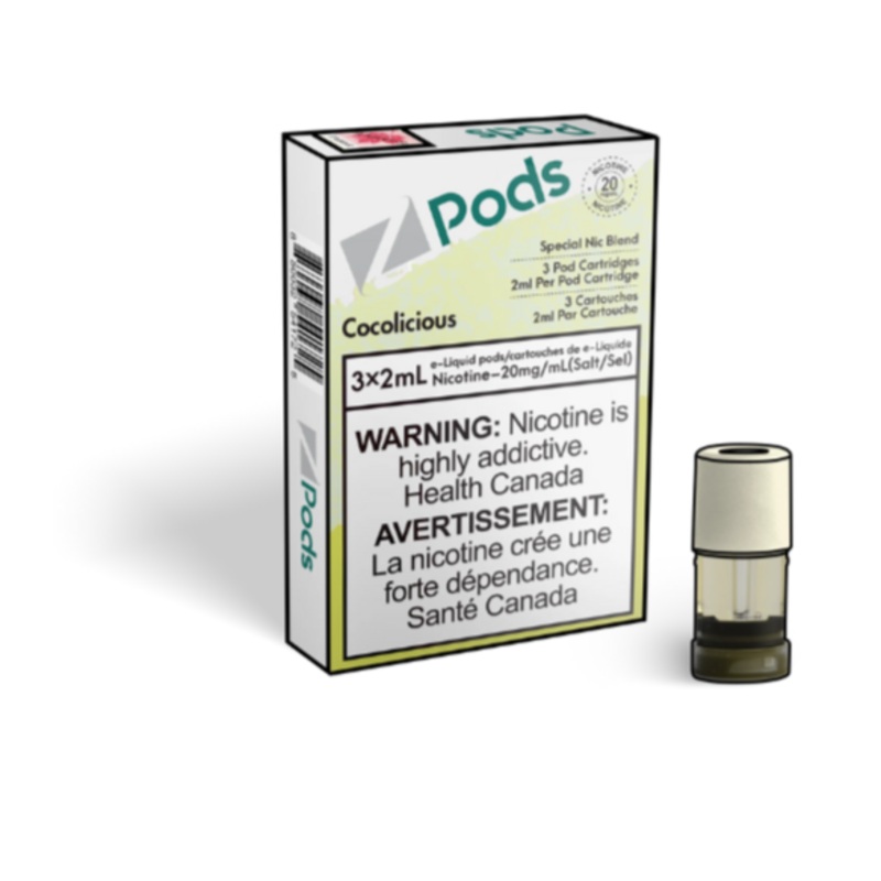 Z Pods Cocolicious|20MG SPECIAL NIC BLEND|20MG SPECIAL NIC BLEND (ONT-TAX)