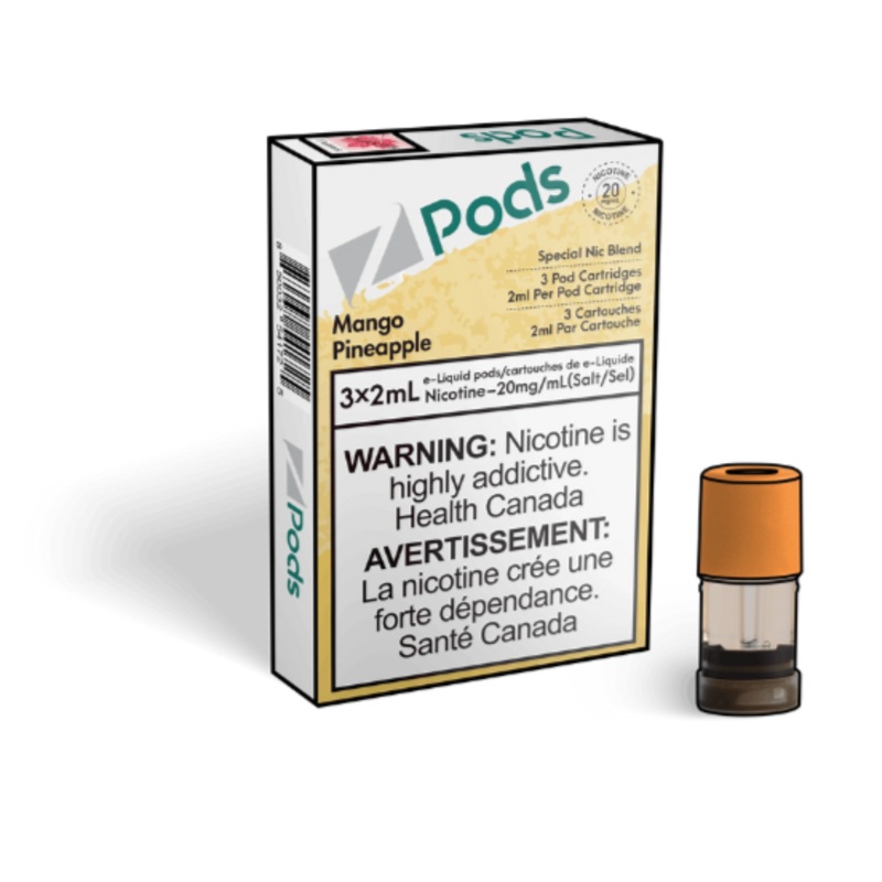 Z Pods Mango Pineapple|20MG SPECIAL NIC BLEND|20MG SPECIAL NIC BLEND (ONT-TAX)
