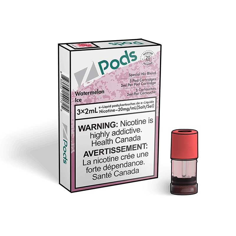 Z Pods Watermelon Ice|20MG SPECIAL NIC BLEND|20MG SPECIAL NIC BLEND (ONT-TAX)