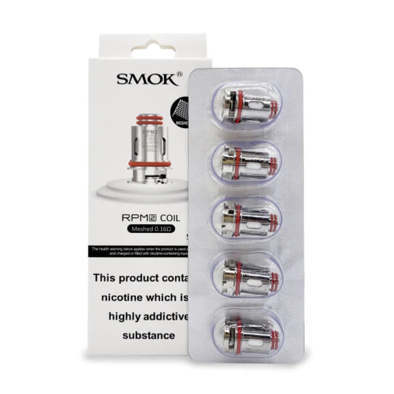 SMOK RPM2 Coils (5 pack)|Mesh 0.16 ohm|Dual 0.6 ohm|Mesh 0.3 ohm