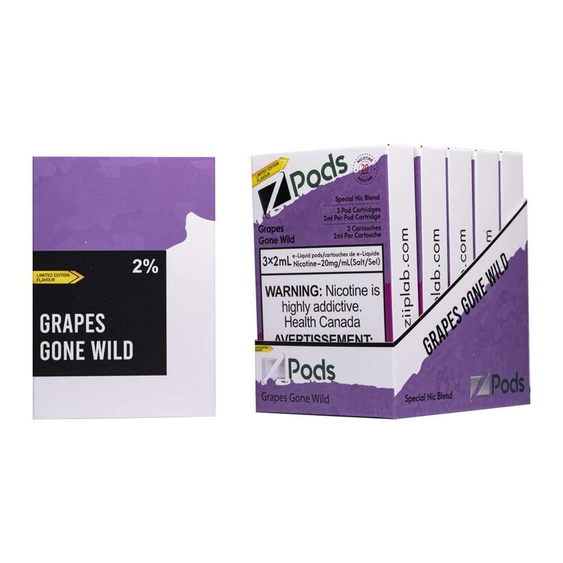 Z Pods Grapes Gone Wild 2% Special Nic Blend