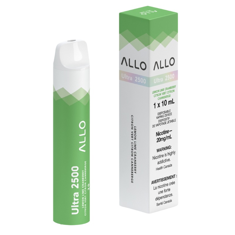 Allo Ultra 2500 Lemon Lime Cranberry Disposable