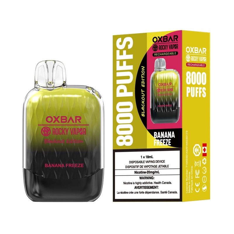 Oxbar 8000 – Banana Freeze|20 mg