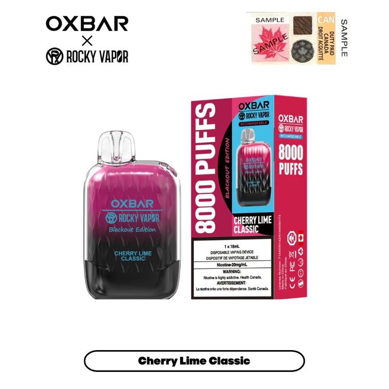 Oxbar 8000 – Cherry Lime Classic
