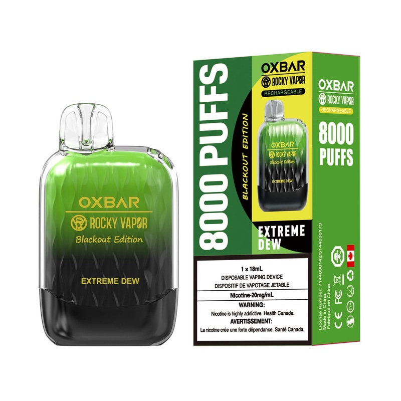Oxbar 8000 – Extreme Dew|20 mg