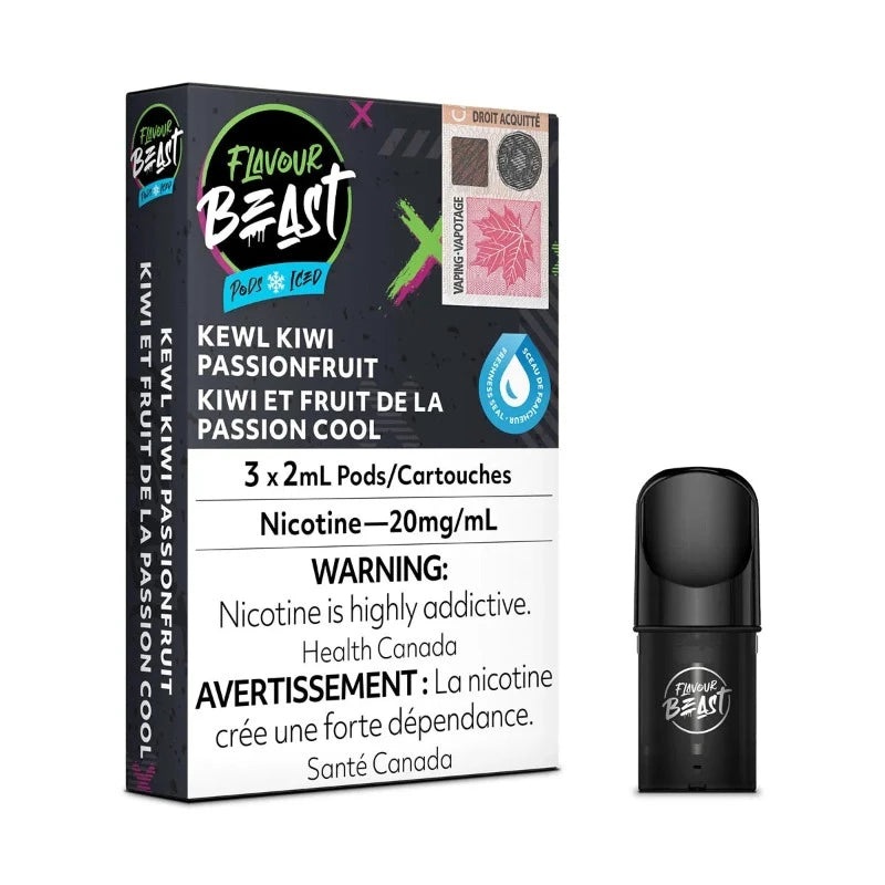 Flavour Beast Kewl Kiwi Passionfruit Iced Pods