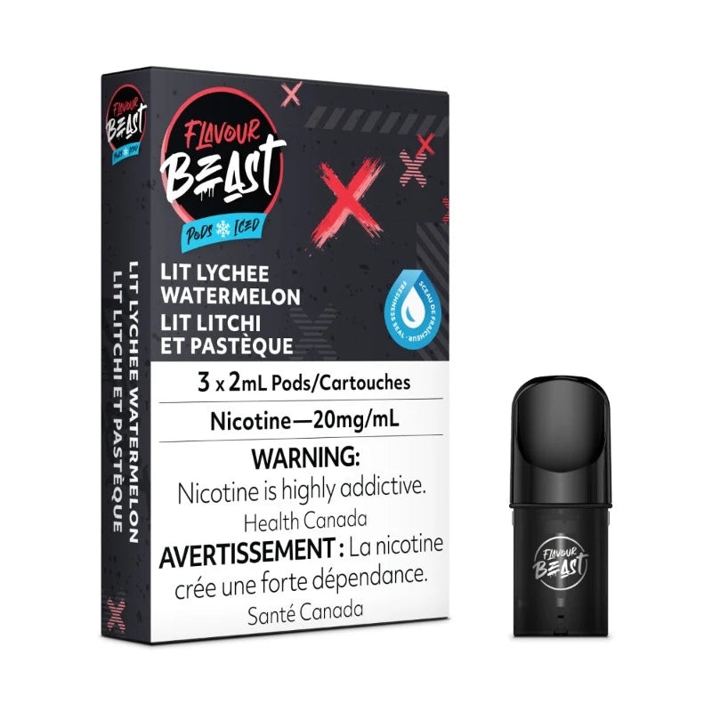 Flavour Beast Lit Lychee Watermelon Iced Pods