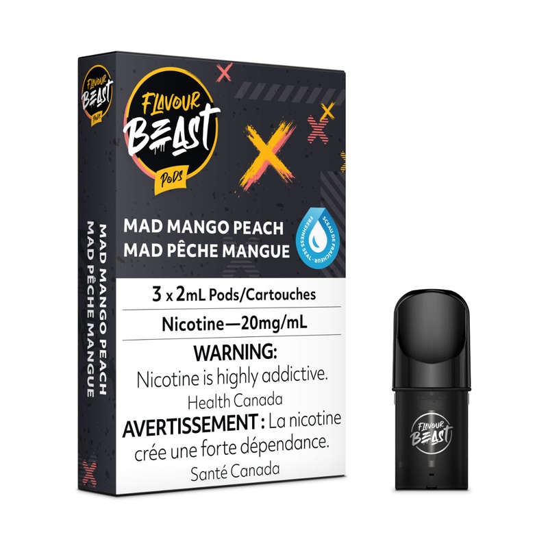 Flavour Beast Mad Mango Peach Pods