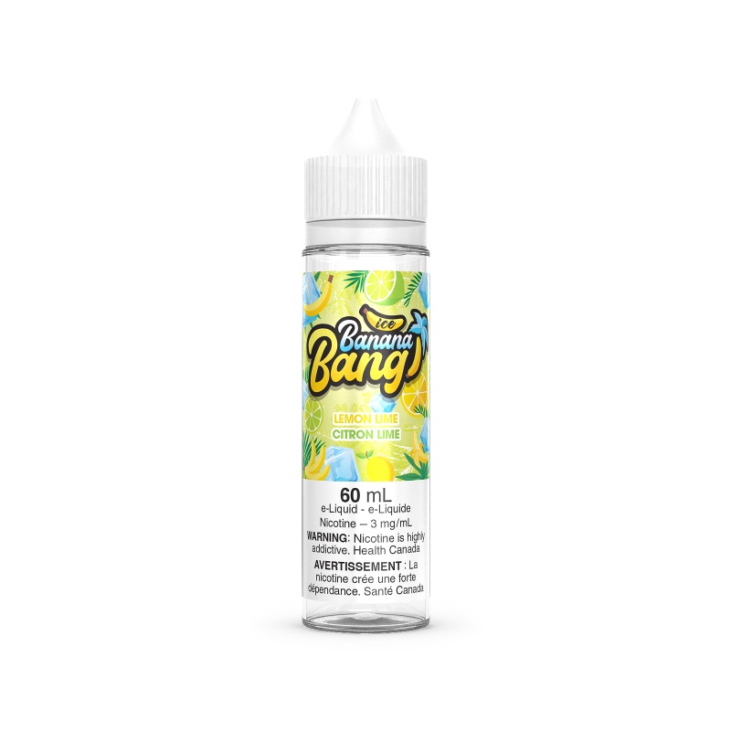 Banana Bang Ice Lemon Lime|60ML|0MG|3MG|6MG|12MG|0MG (ONT-TAX)|3MG (ONT-TAX)|6MG (ONT-TAX)|12MG (ONT-TAX)