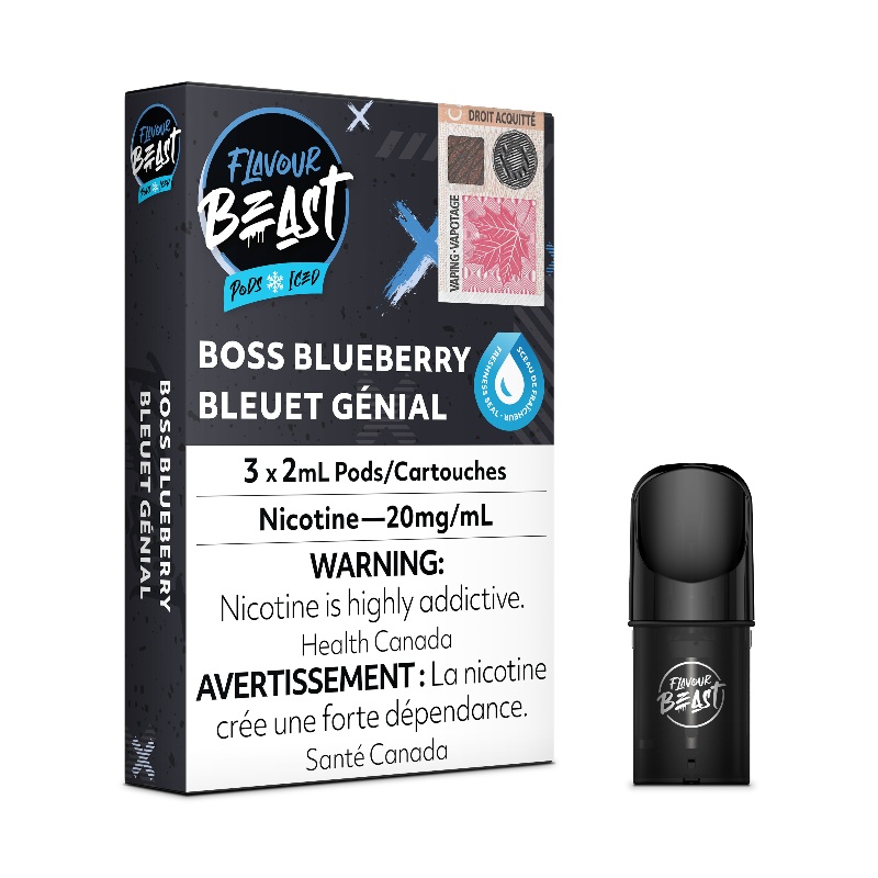 Flavour Beast Boss Blueberry Iced Pods