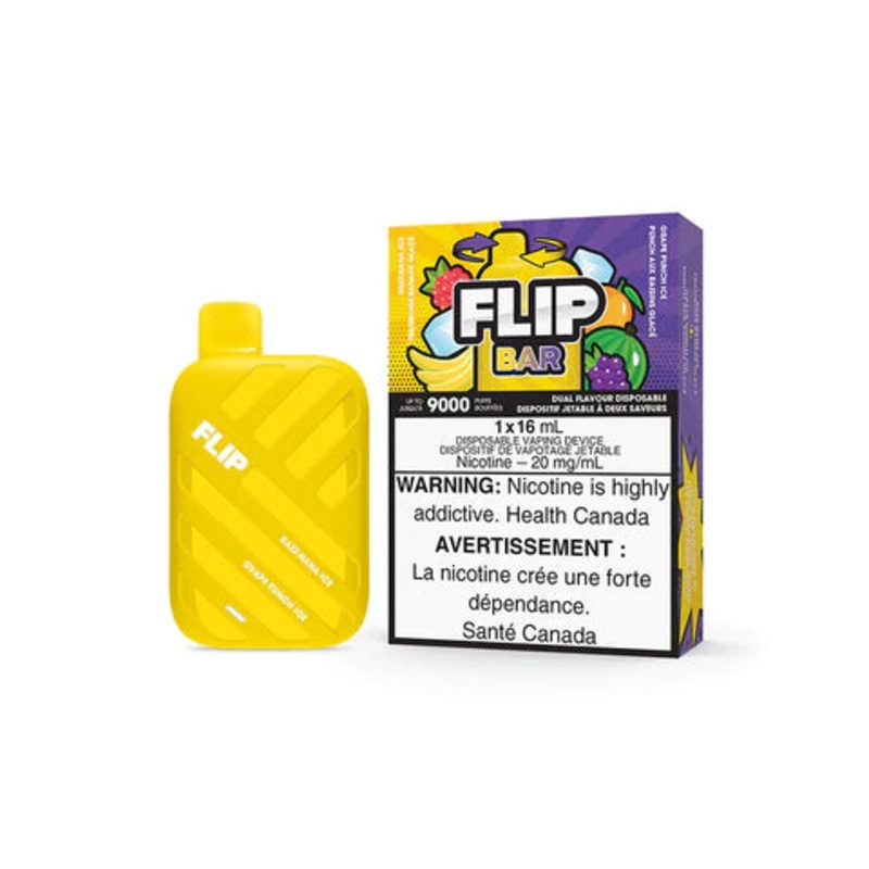 FlipBar 9000 2 in 1 – Razz Nana Ice + Grape Punch Ice