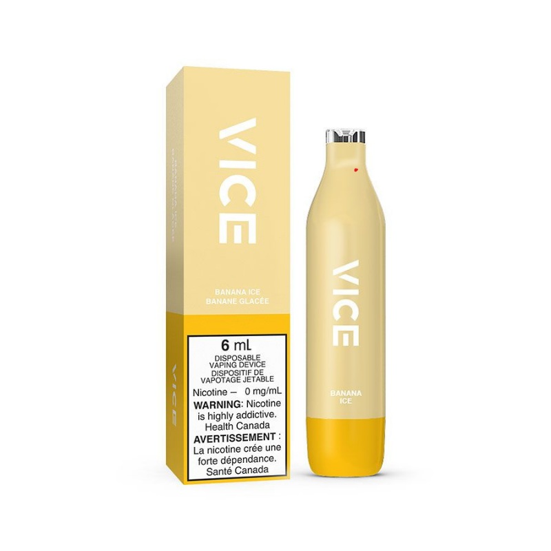 Vice 2500 Banana Ice Nicotine Free Disposable