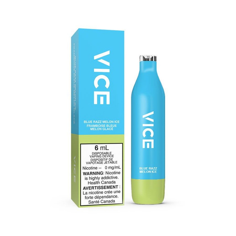 Vice 2500 Blue Razz Melon Ice Nicotine Free Disposable
