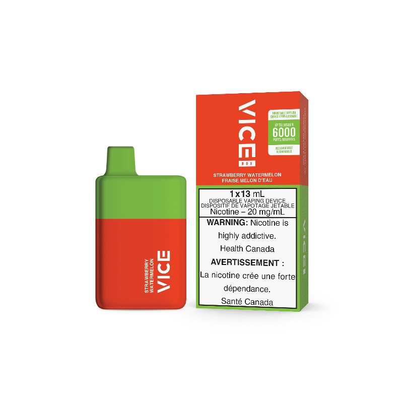 Vice Box Strawberry Watermelon Disposable Vape Rechargable (6000 Puff)