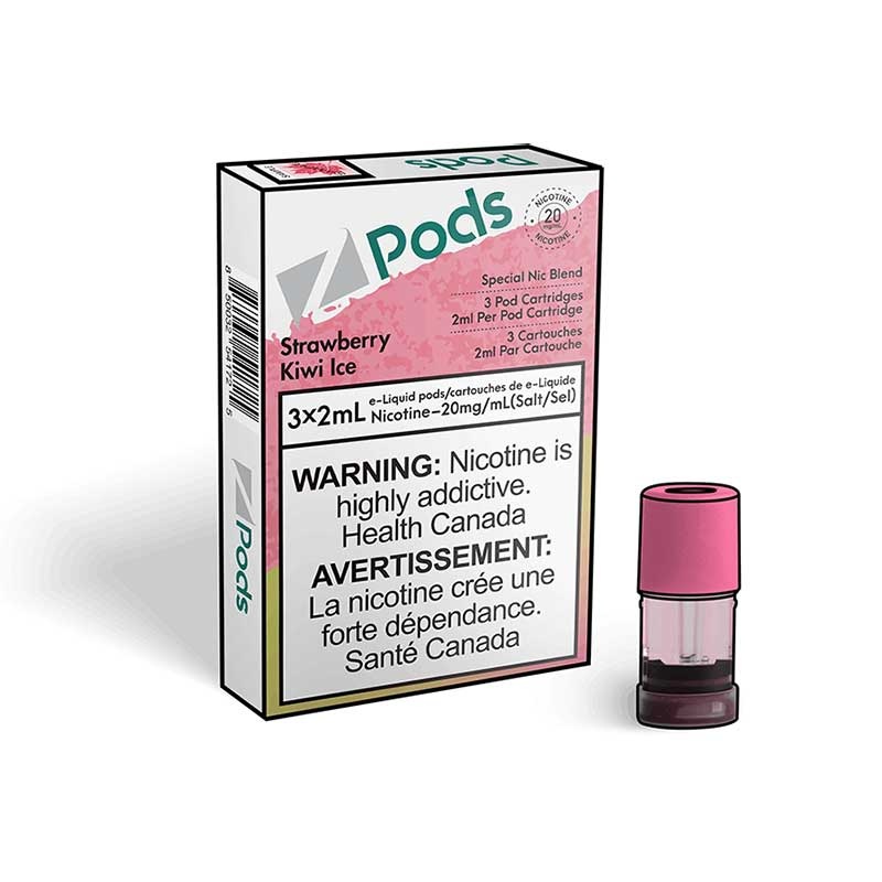 Z Pods Strawberry Kiwi Ice|20MG SPECIAL NIC BLEND|20MG SPECIAL NIC BLEND (ONT-TAX)