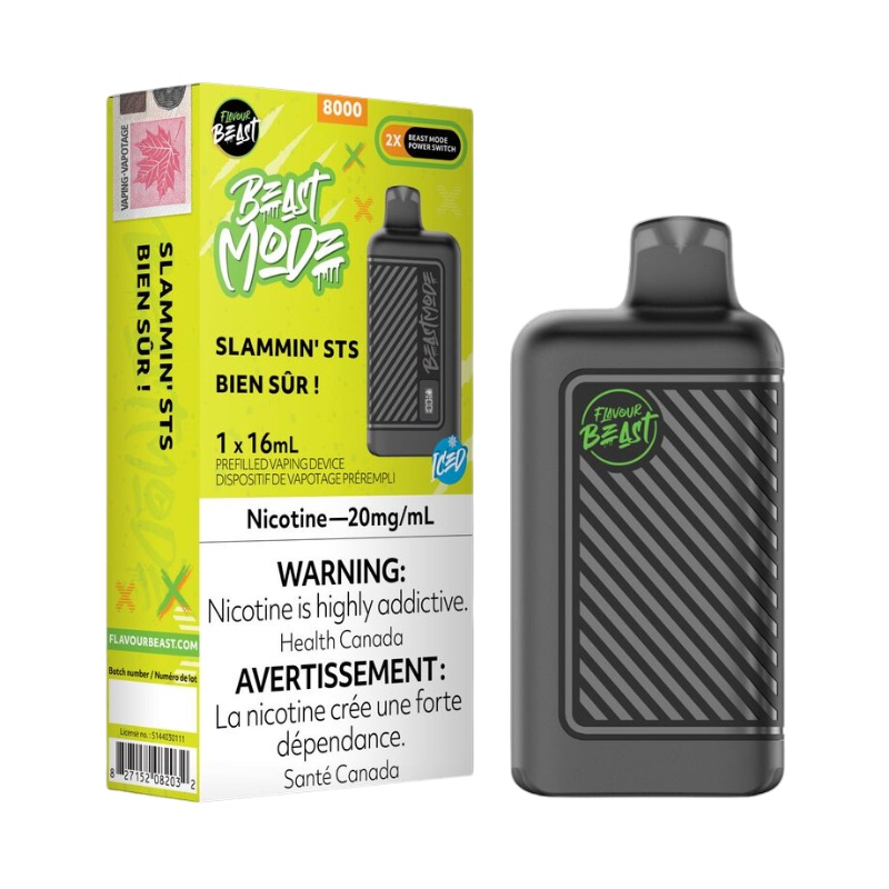 Beast Mode 8K Slammin’ Sts Iced Disposable Vape