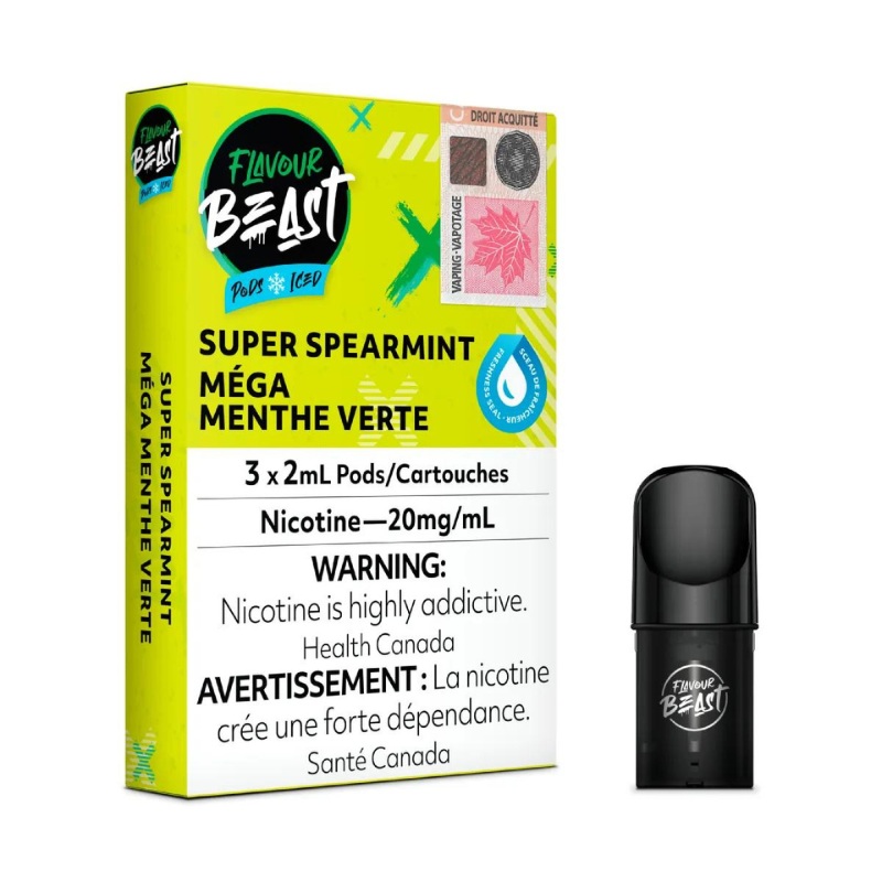 Flavour Beast Super Spearmint Iced Pods