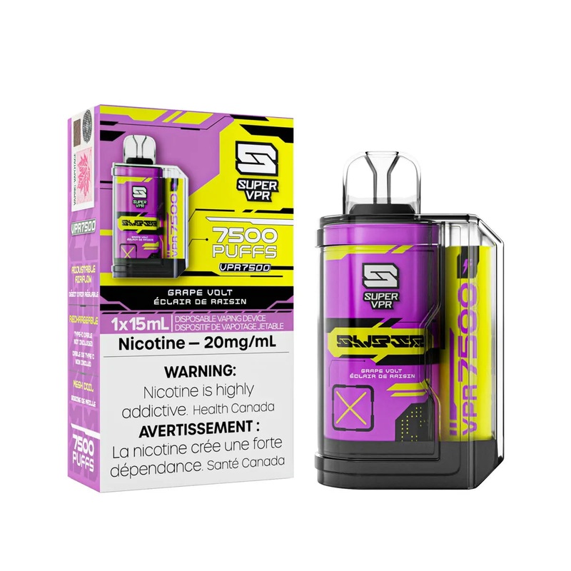 Super VPR 7500 – Grape Volt|20 mg