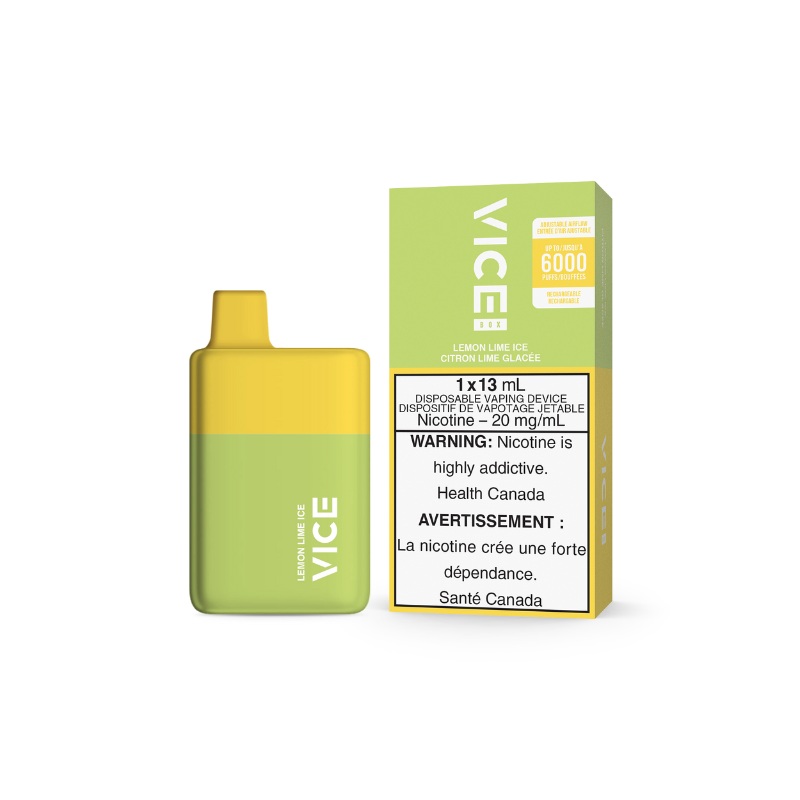 Vice Box Lemon Lime Ice Disposable Vape Rechargable (6000 Puff)