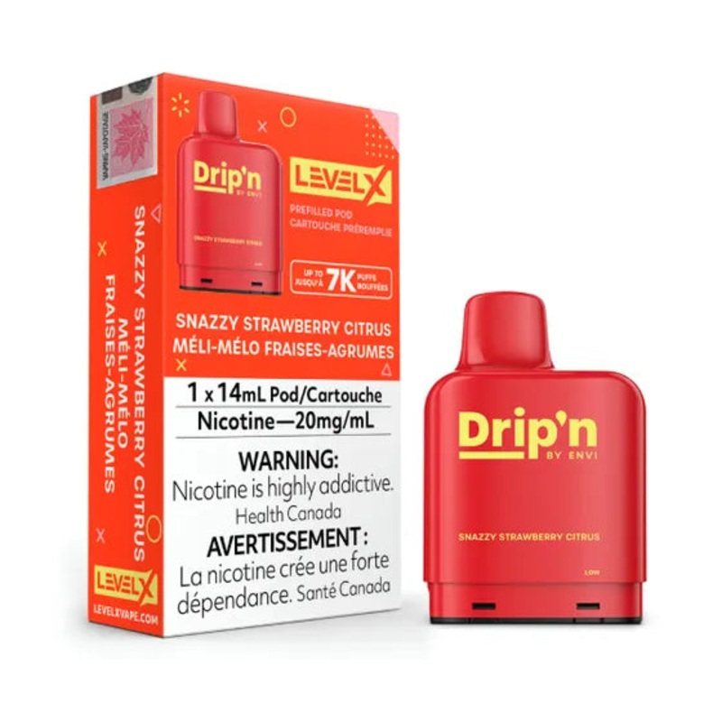 Drip’N – 7000 Level X Pod – Snazzy Strawberrry Citrus