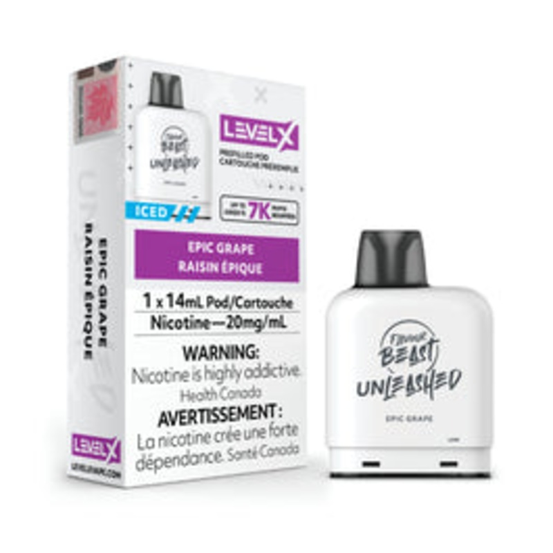 Flavour Beast – 7000 Level X Unleashed Pod – Epic Grape
