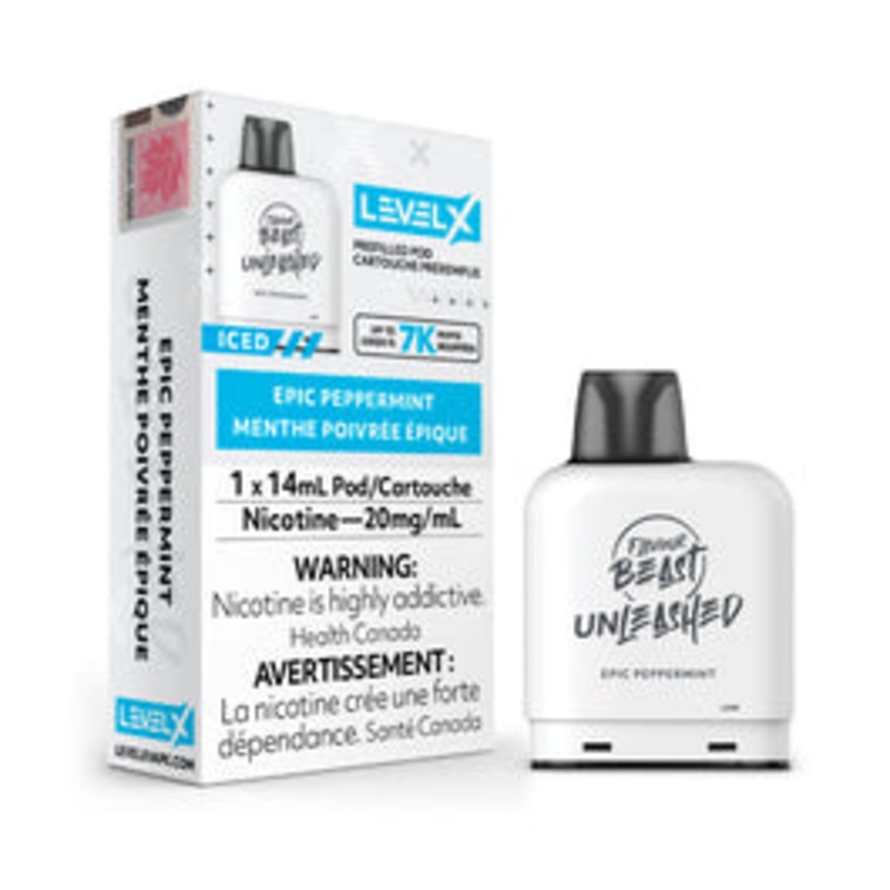 Flavour Beast – 7000 Level X Unleashed Pod – Epic Peppermint