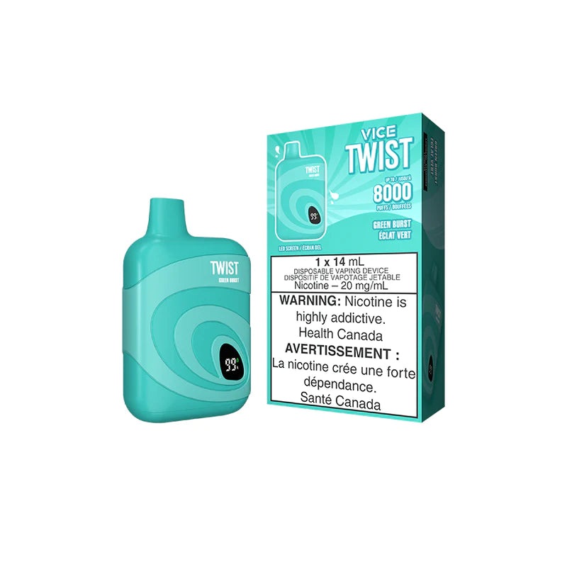Vice Twist 8000 – Green Burst|20 mg