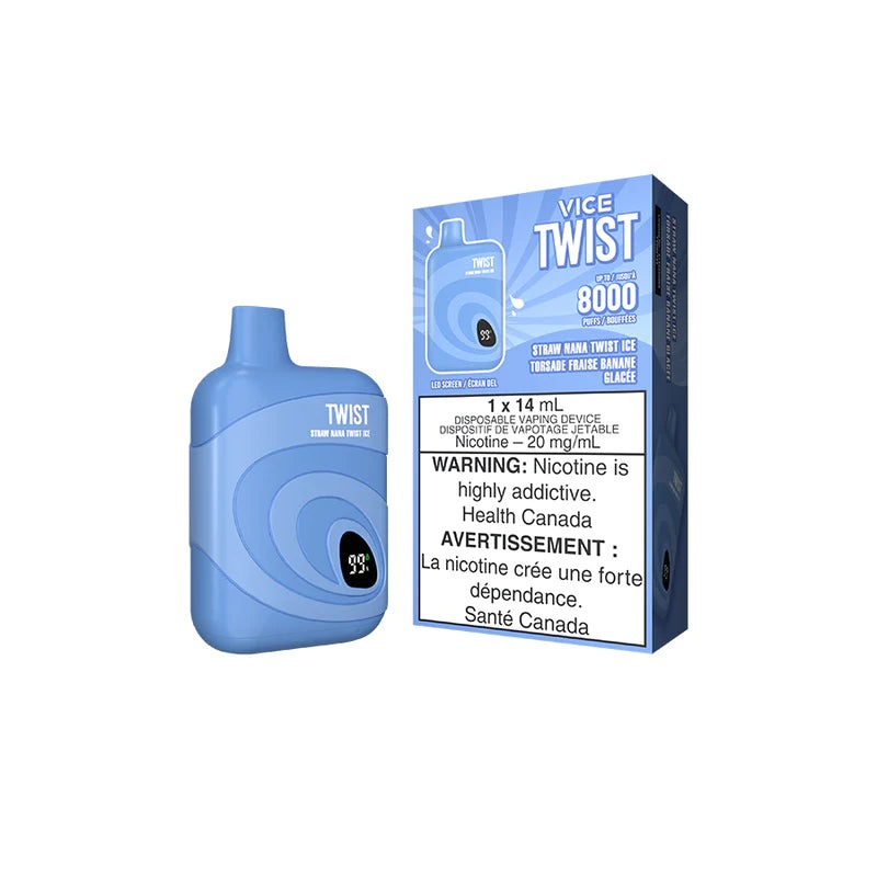 Vice Twist 8000 – Straw Nana Twist Ice