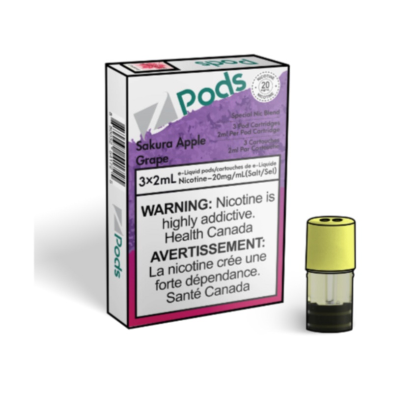 Z Pods Sakura Apple Grape|20MG SPECIAL NIC BLEND|20MG SPECIAL NIC BLEND (ONT-TAX)