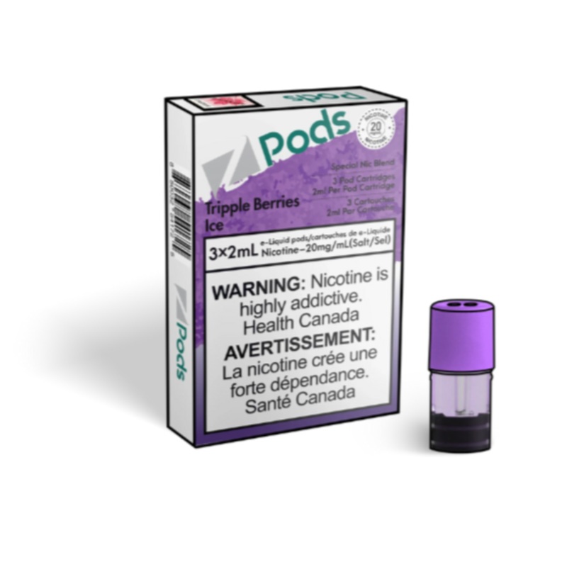 Z Pods Tripple Berries Ice|20MG SPECIAL NIC BLEND|20MG SPECIAL NIC BLEND (ONT-TAX)