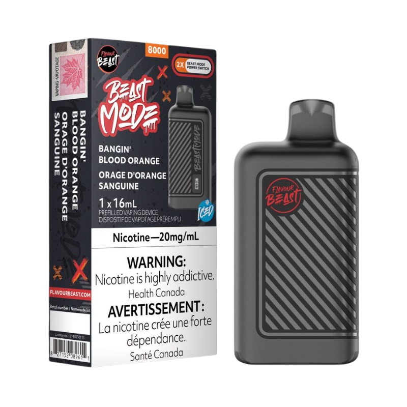 Beast Mode 8K Bangin’ Blood Orange Iced Disposable Vape