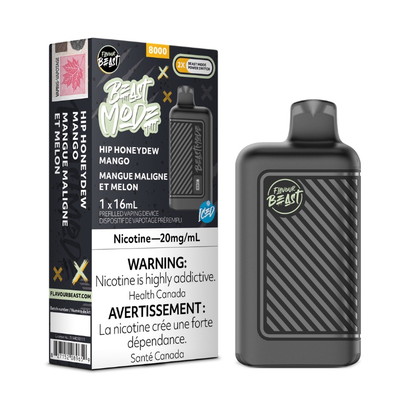Beast Mode 8K Hip Honeydew Mango Iced Disposable Vape