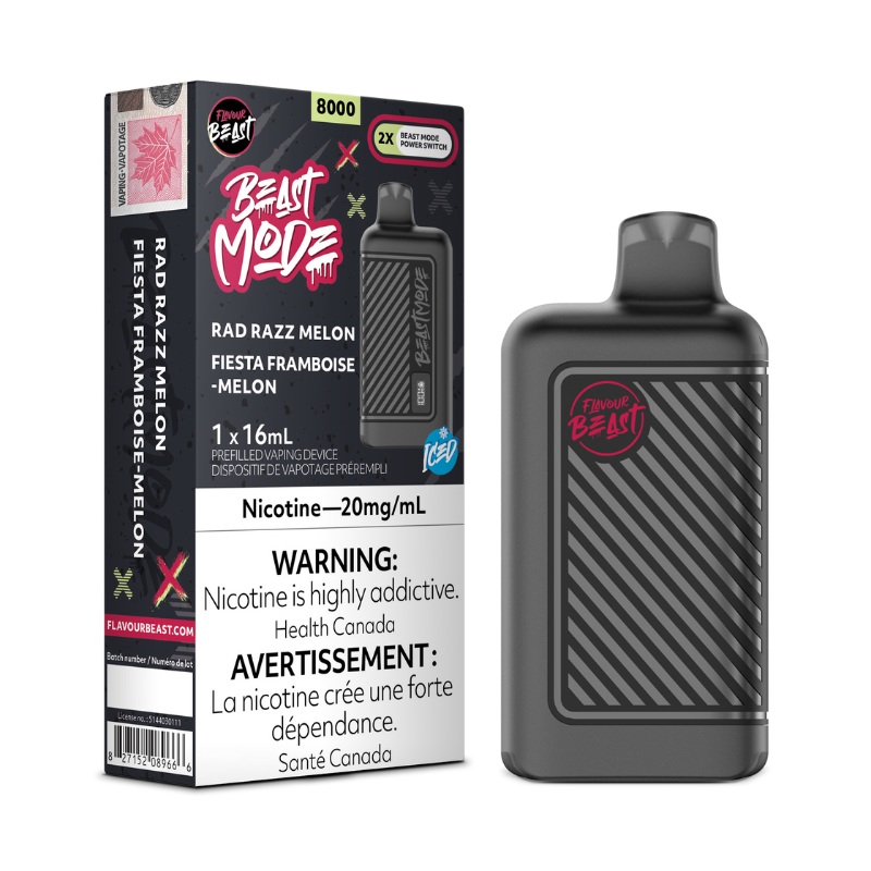Beast Mode 8K Rad Razz Melon Iced Disposable Vape