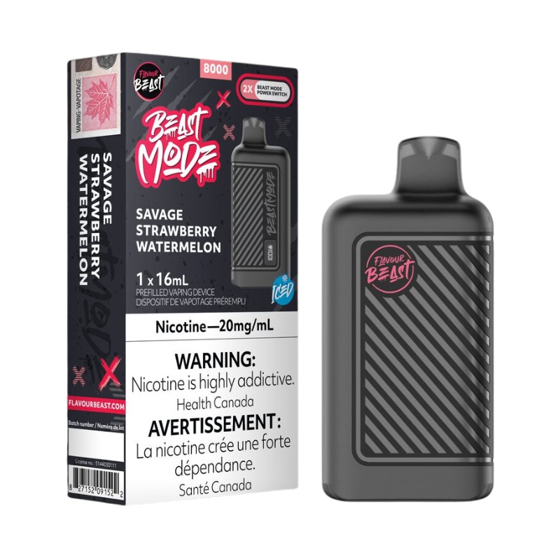 Beast Mode 8K Savage Strawberry Watermelon Disposable Vape