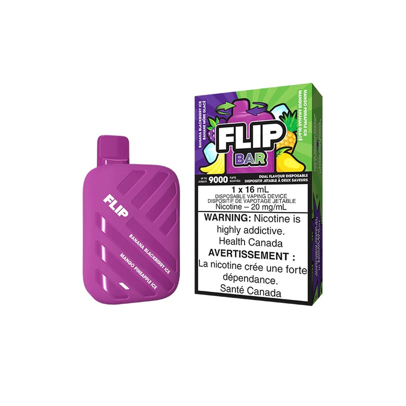 FlipBar 9000 2 in 1 – Banana Blackberry Ice + Mango Pineapple Ice