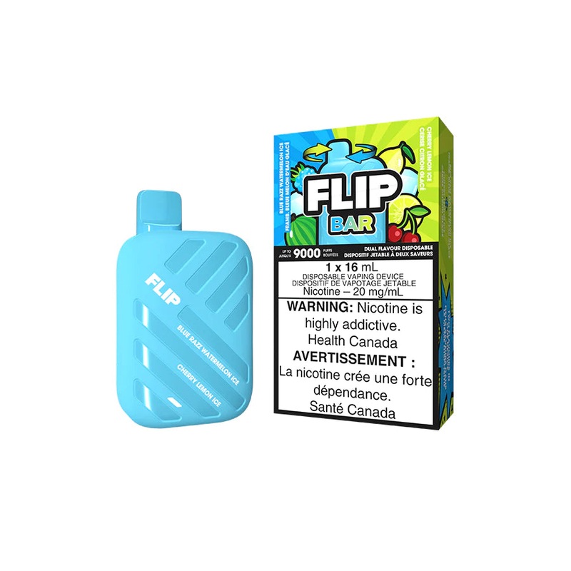 FlipBar 9000 2 in 1 – Blue Razz Watermelon Ice + Cherry Lemon Ice