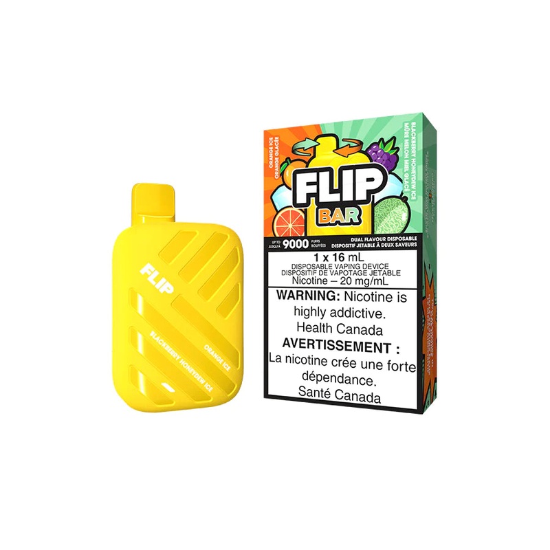 FlipBar 9000 2 in 1 – Orange Ice + Blackberry Honeydew Ice
