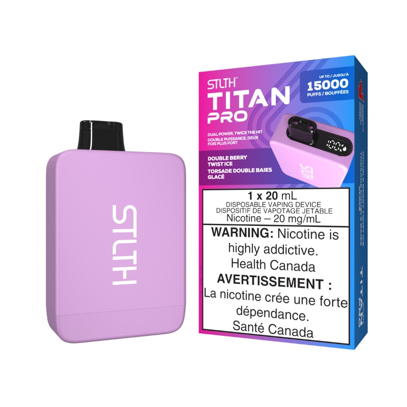 STLTH Titan Pro (15K) Double Berry Twist Ice Disposable Vape