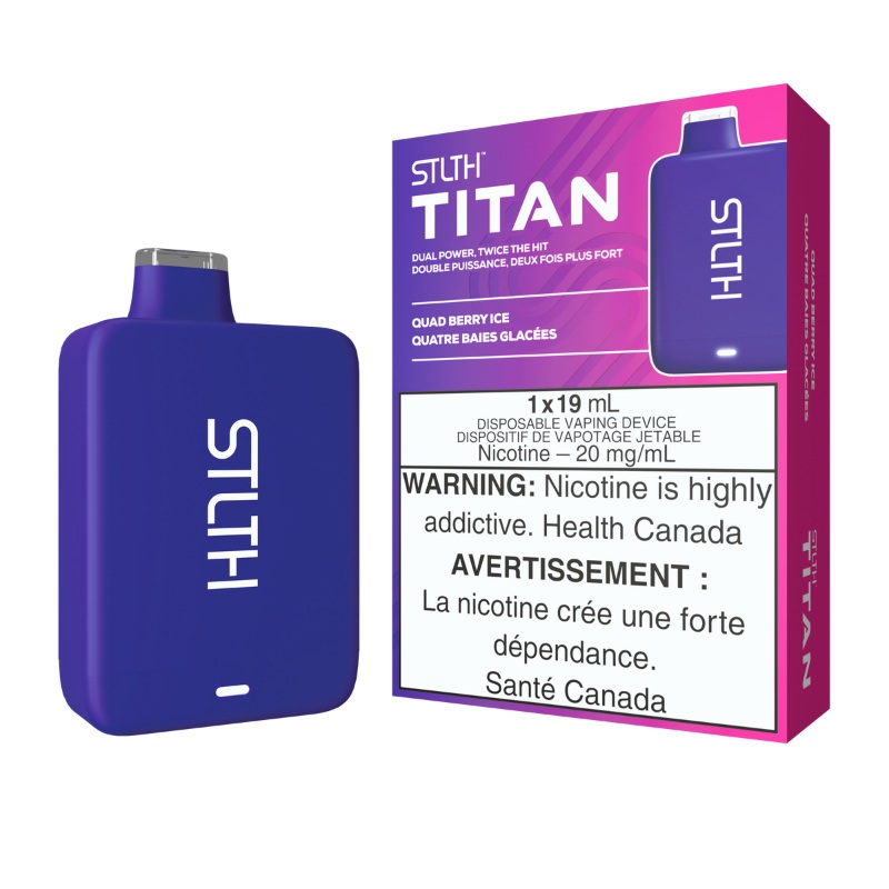 STLTH Titan Pro (15K) Quad Berry Ice Disposable Vape