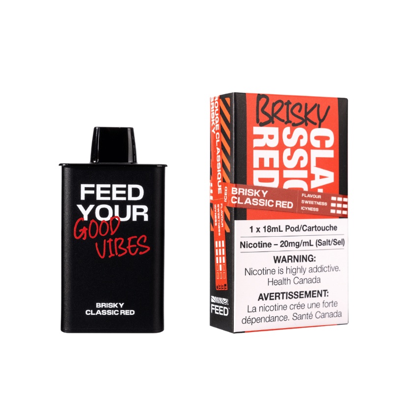 Feed Brisky Classic Red Disposable Pod (9000 Puffs)