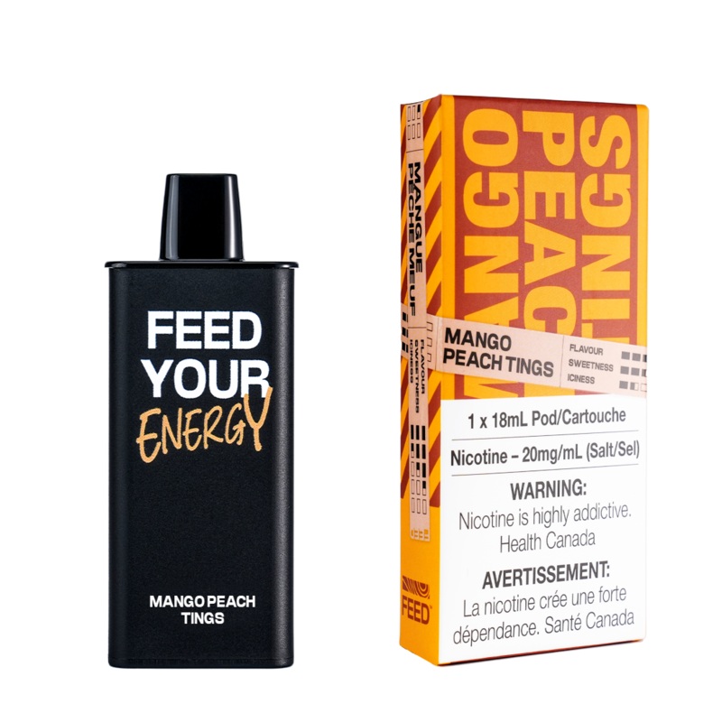 Feed Mango Peach Tings Pod (9000 Puffs)