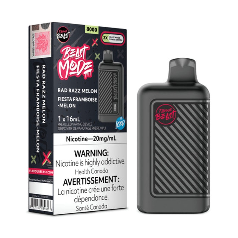 Flavour Beast Mode 8000 – Rad Razz Melon Iced