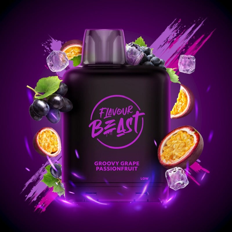Level X G2 Groovy Grape Passionfruit Iced Boost Flavour Beast Pods