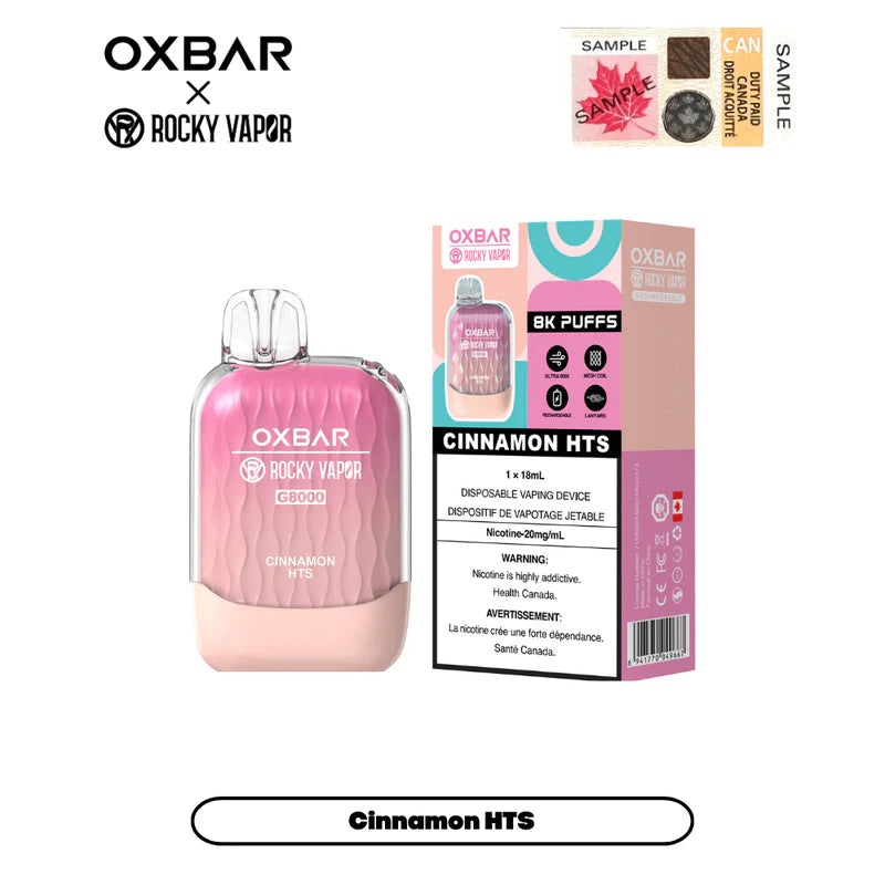 Oxbar 8000 – Cinnamon HTS|20 mg