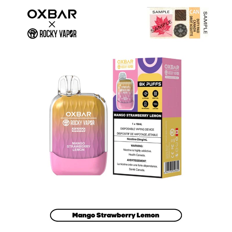 Oxbar 8000 – Mango Strawberry Lemon