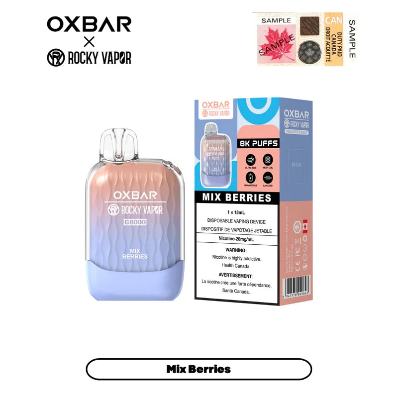 Oxbar 8000 – Mixed Berries|20 mg