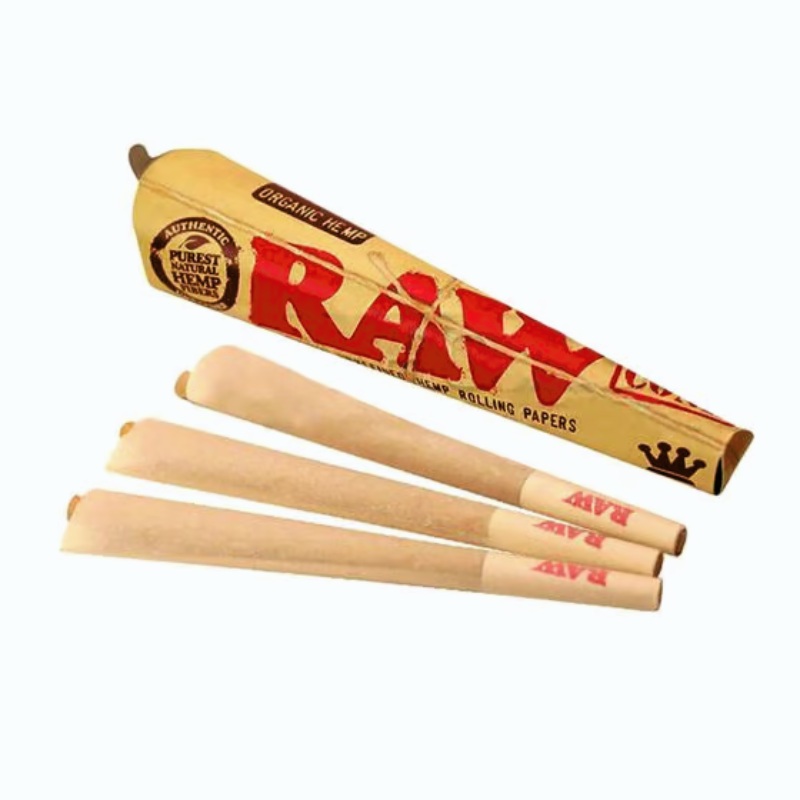 Raw Classic King Size Pre-Rolled Cones (3 Pack)