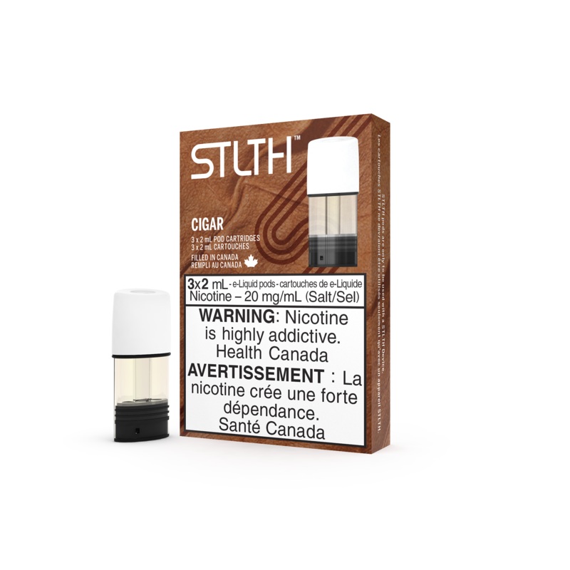STLTH Pod Pack – Cigar – AB|0 mg|20 mg|Bold 35|Bold 50